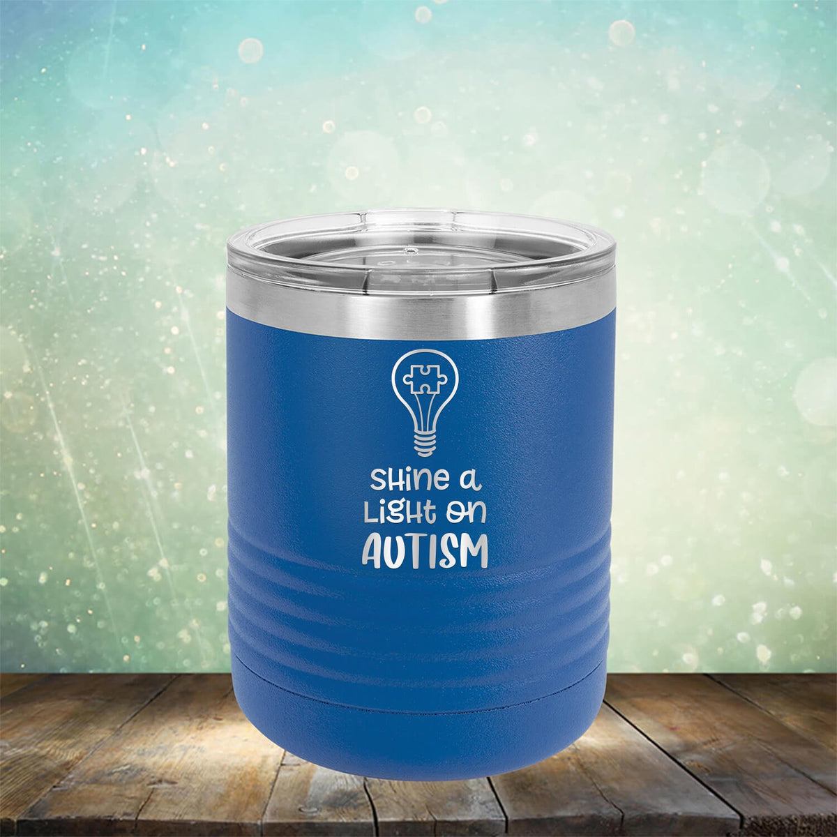 Shine A Light on Autism - Laser Etched Tumbler Mug