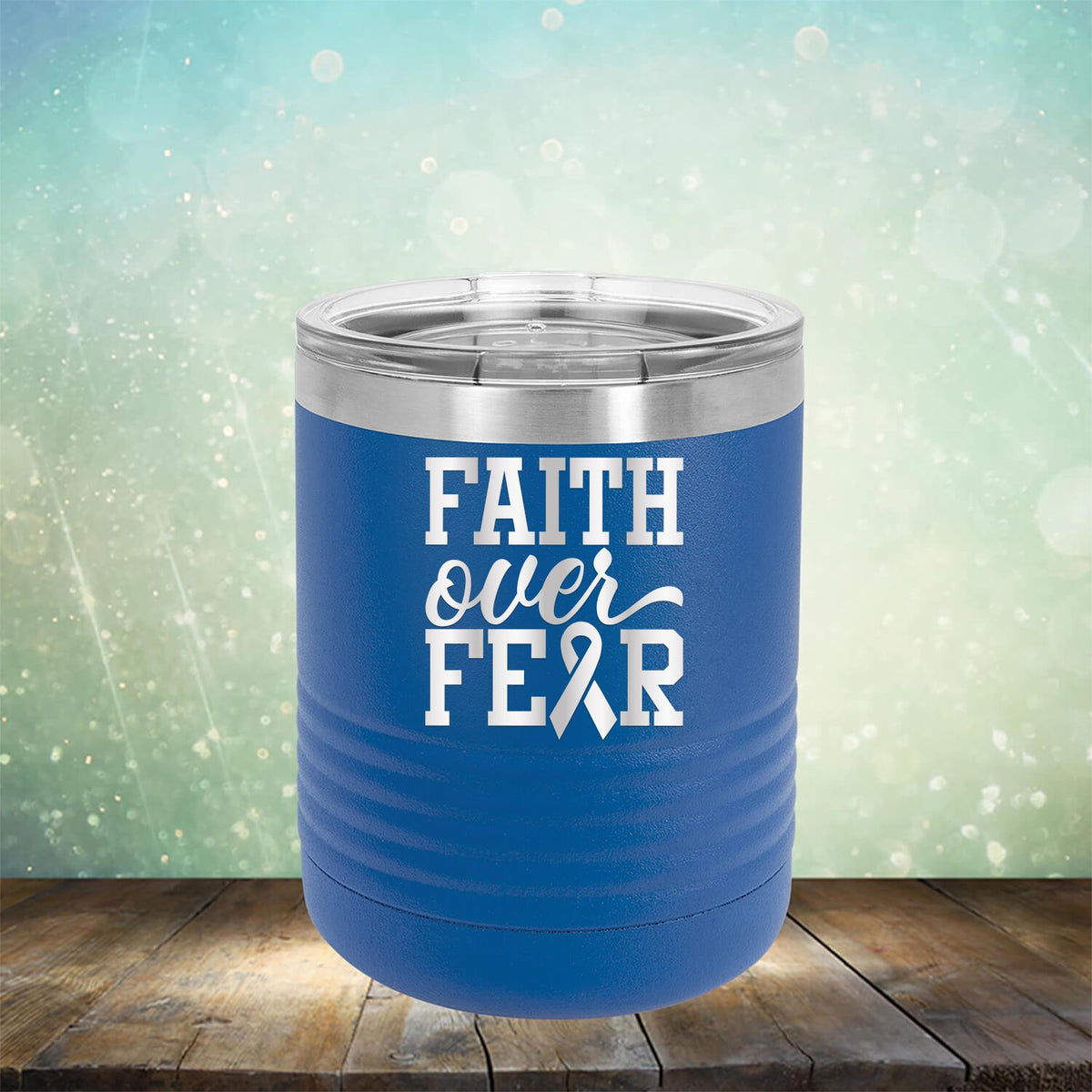 Faith Over Fear - Laser Etched Tumbler Mug