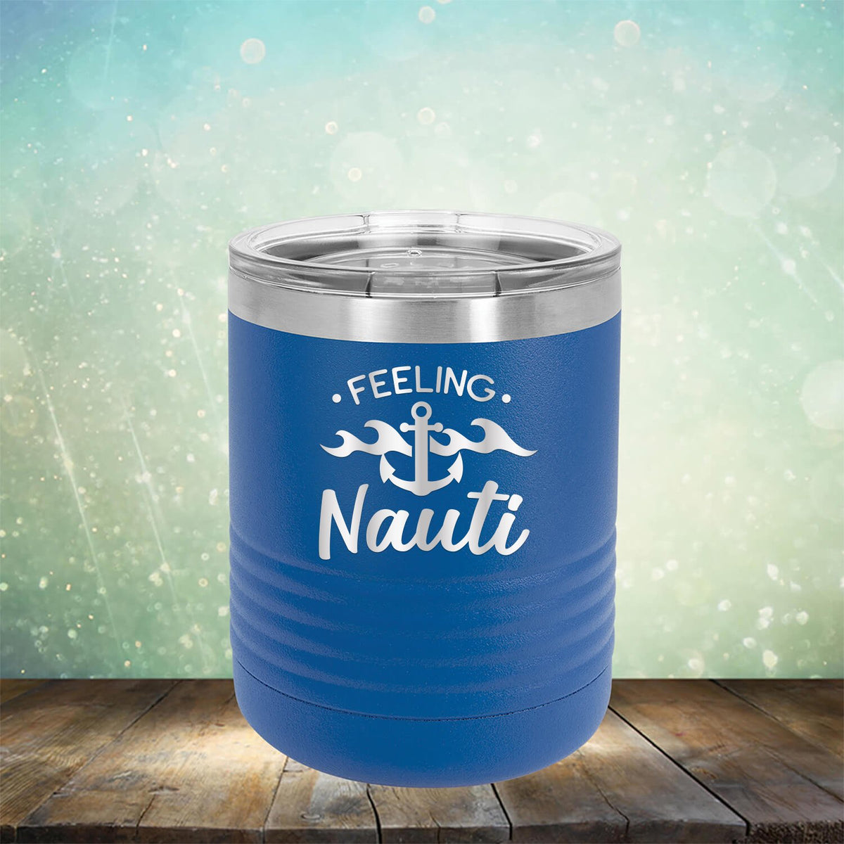 Feeling Nauti with Anchor - Laser Etched Tumbler Mug