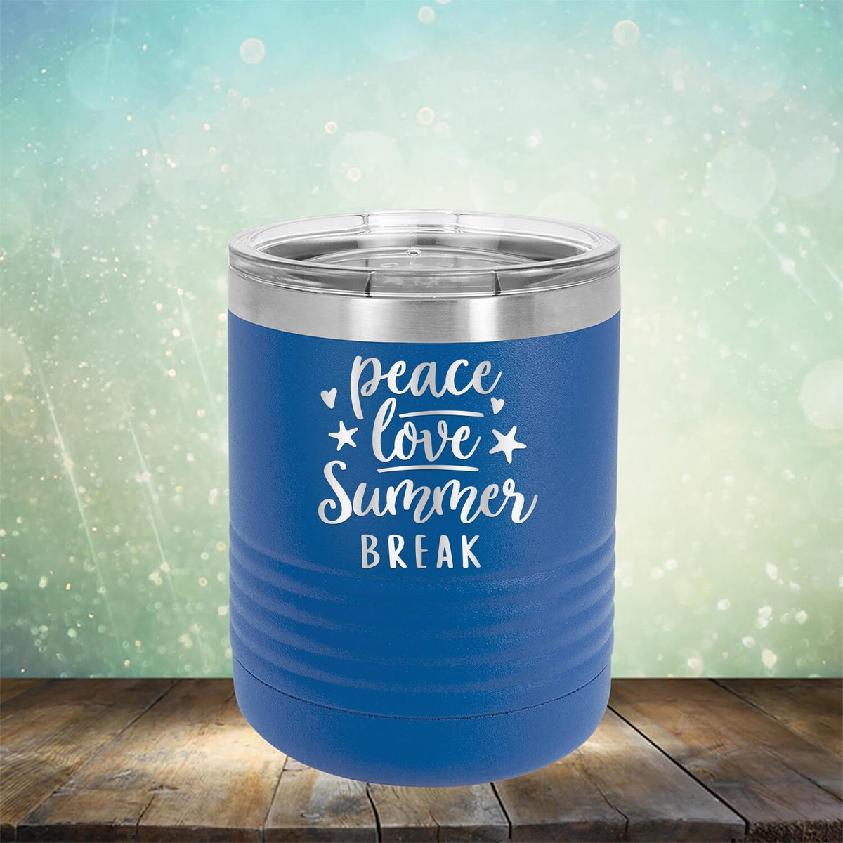 Peace Love Summer Break - Laser Etched Tumbler Mug