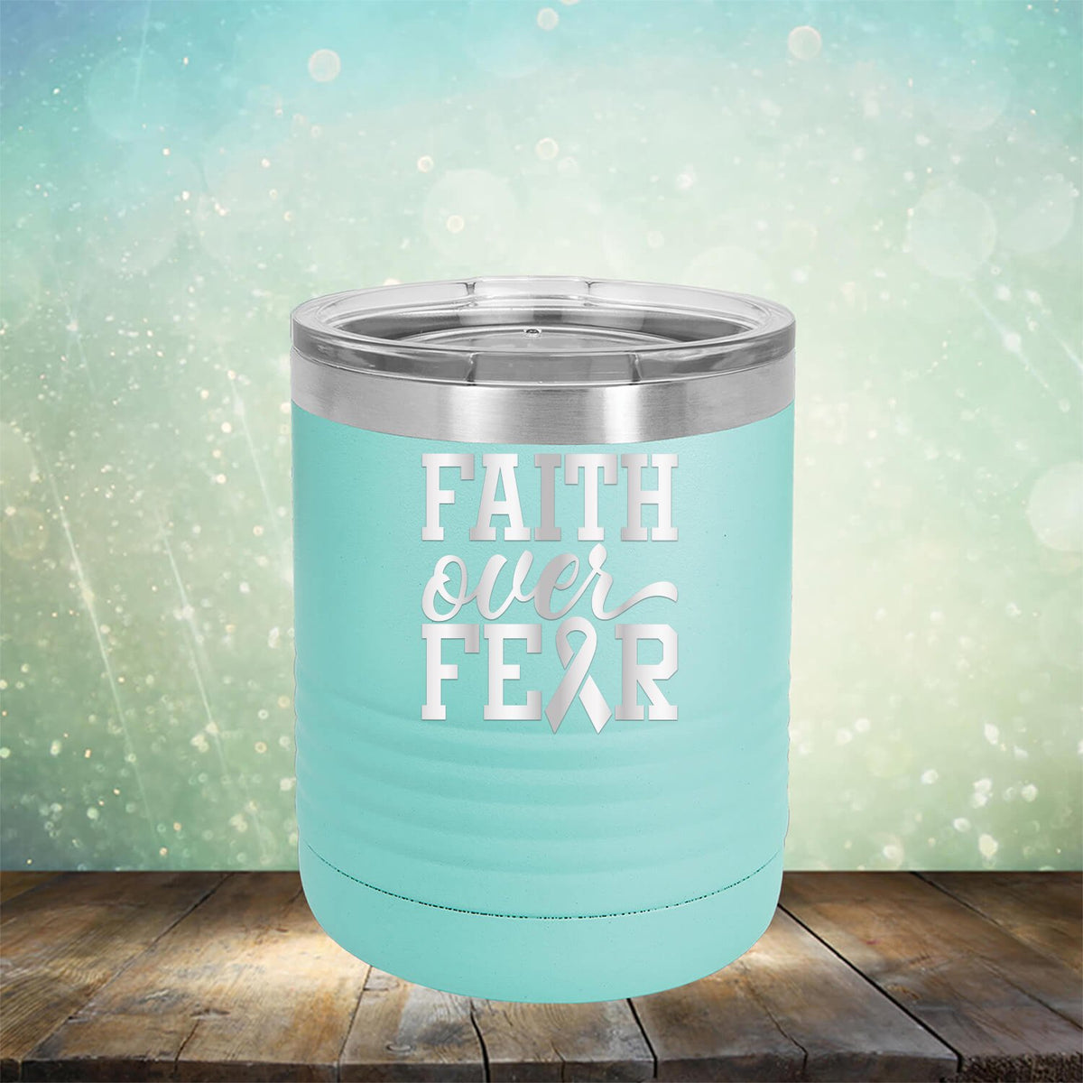 Faith Over Fear - Laser Etched Tumbler Mug