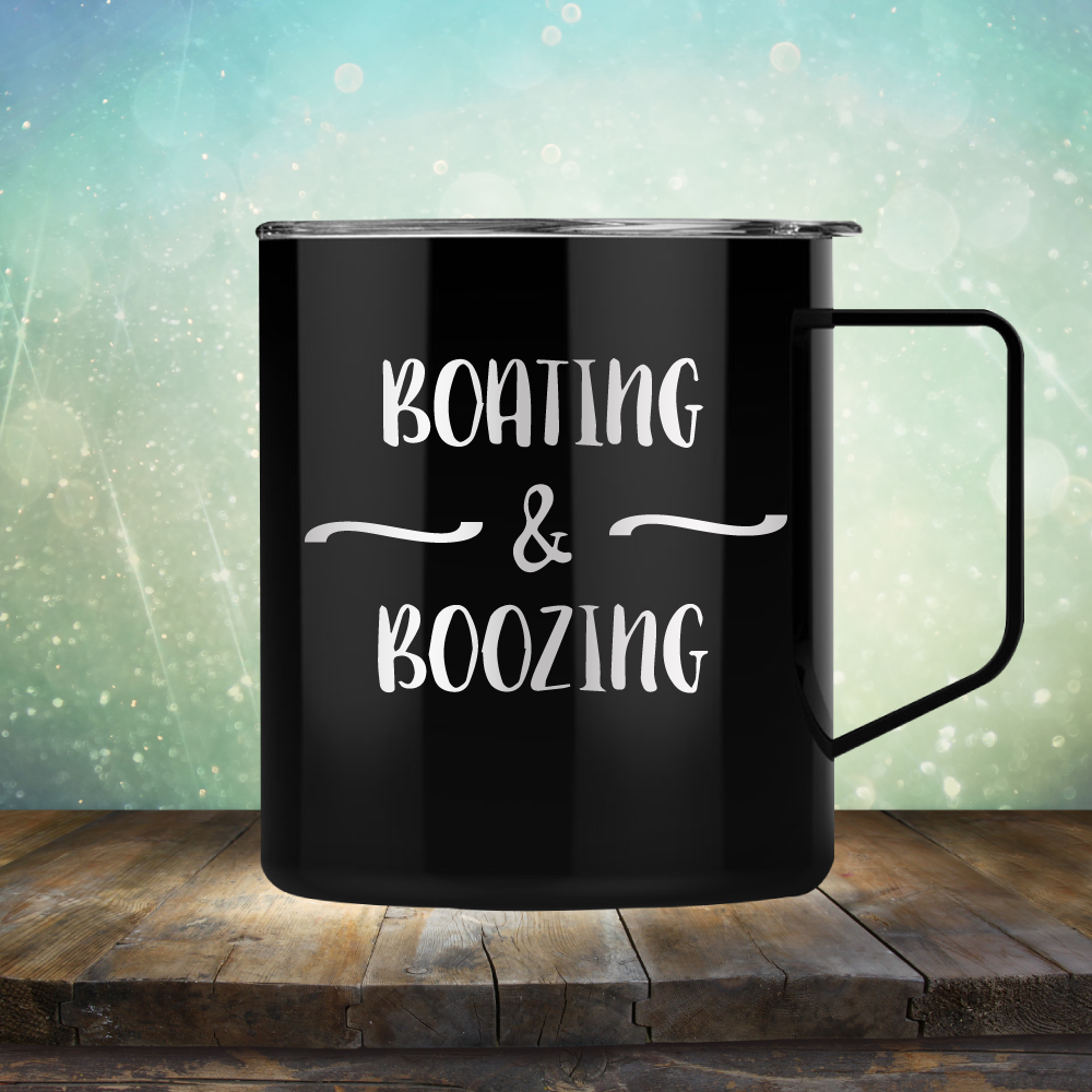 Boating &amp; Boozing - Laser Etched Tumbler Mug