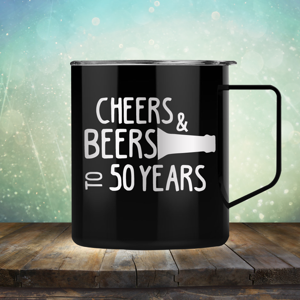 Cheers &amp; Beers to 50 Years - Laser Etched Tumbler Mug