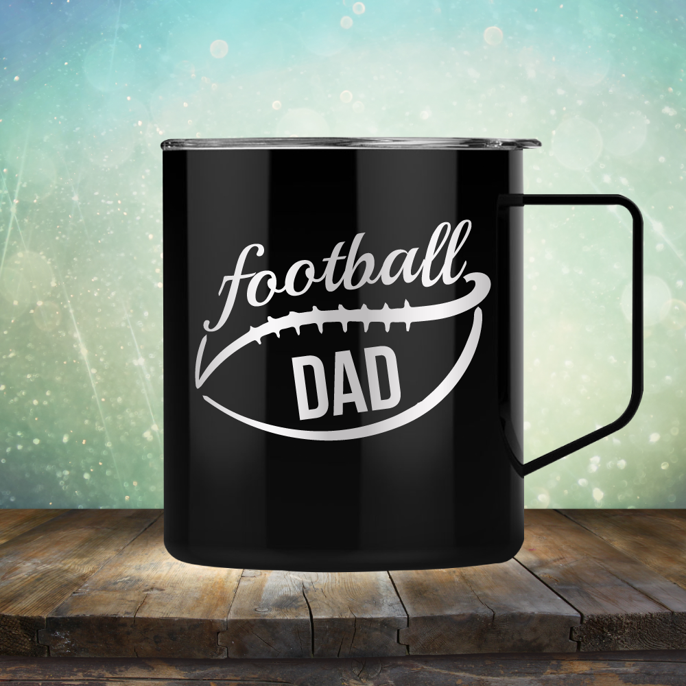 Football Dad - Laser Etched Tumbler Mug