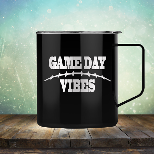 Game Day Vibes Football - Laser Etched Tumbler Mug