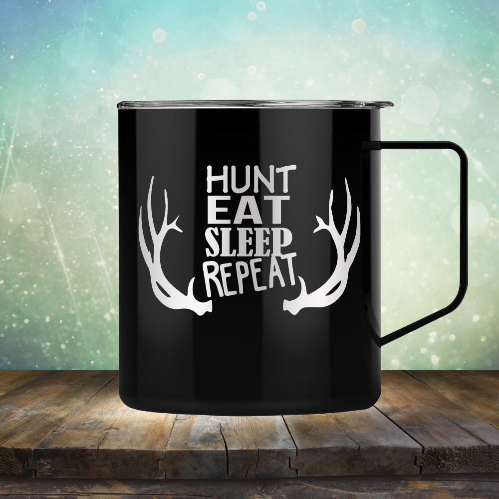 Hunt Eat Sleep Repeat - Laser Etched Tumbler Mug