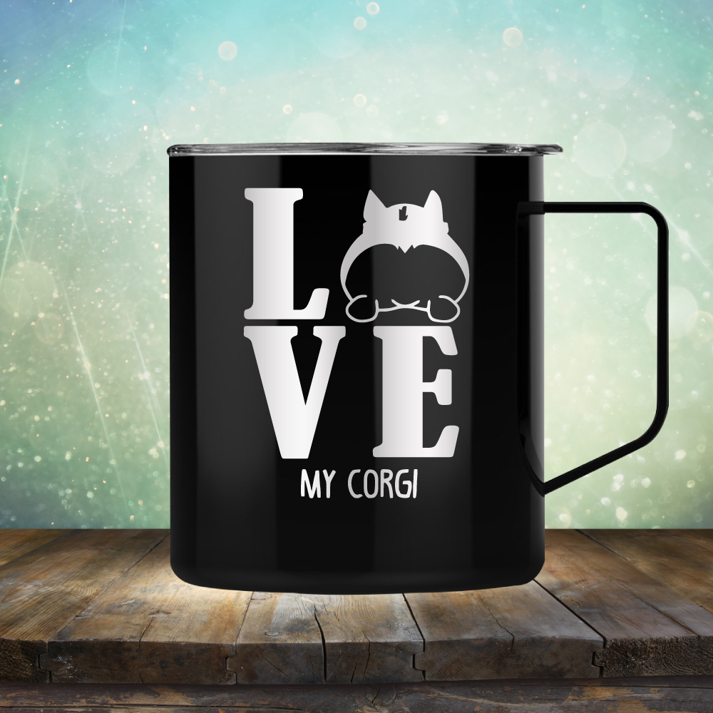 Love  My Corgi - Laser Etched Tumbler Mug