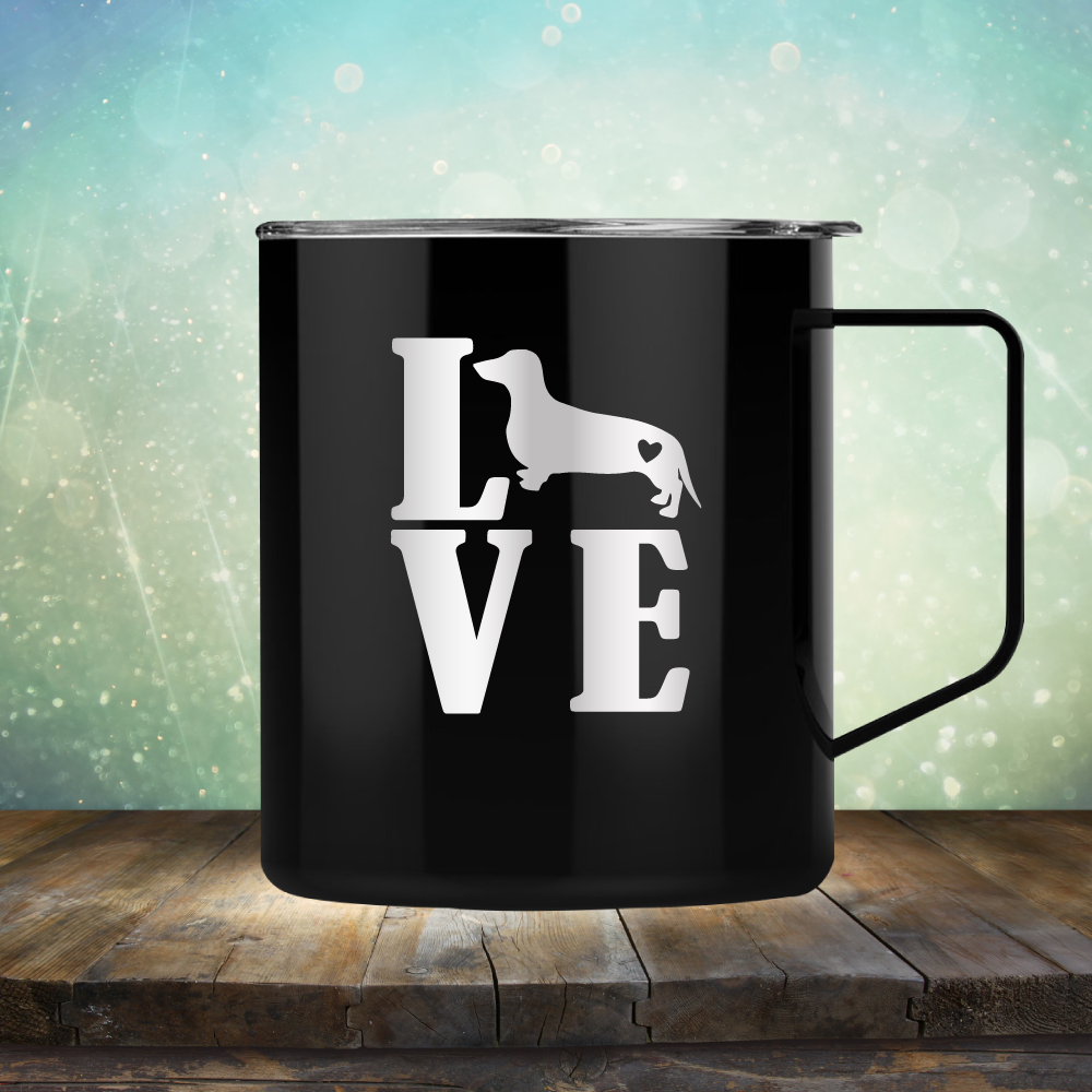 Love Weiner Dog - Laser Etched Tumbler Mug