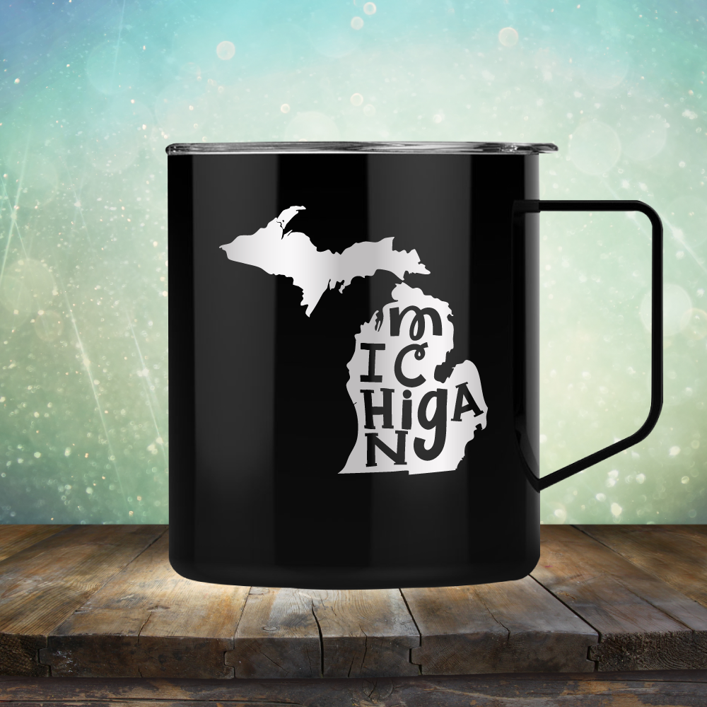 Michigan Outline - Laser Etched Tumbler Mug
