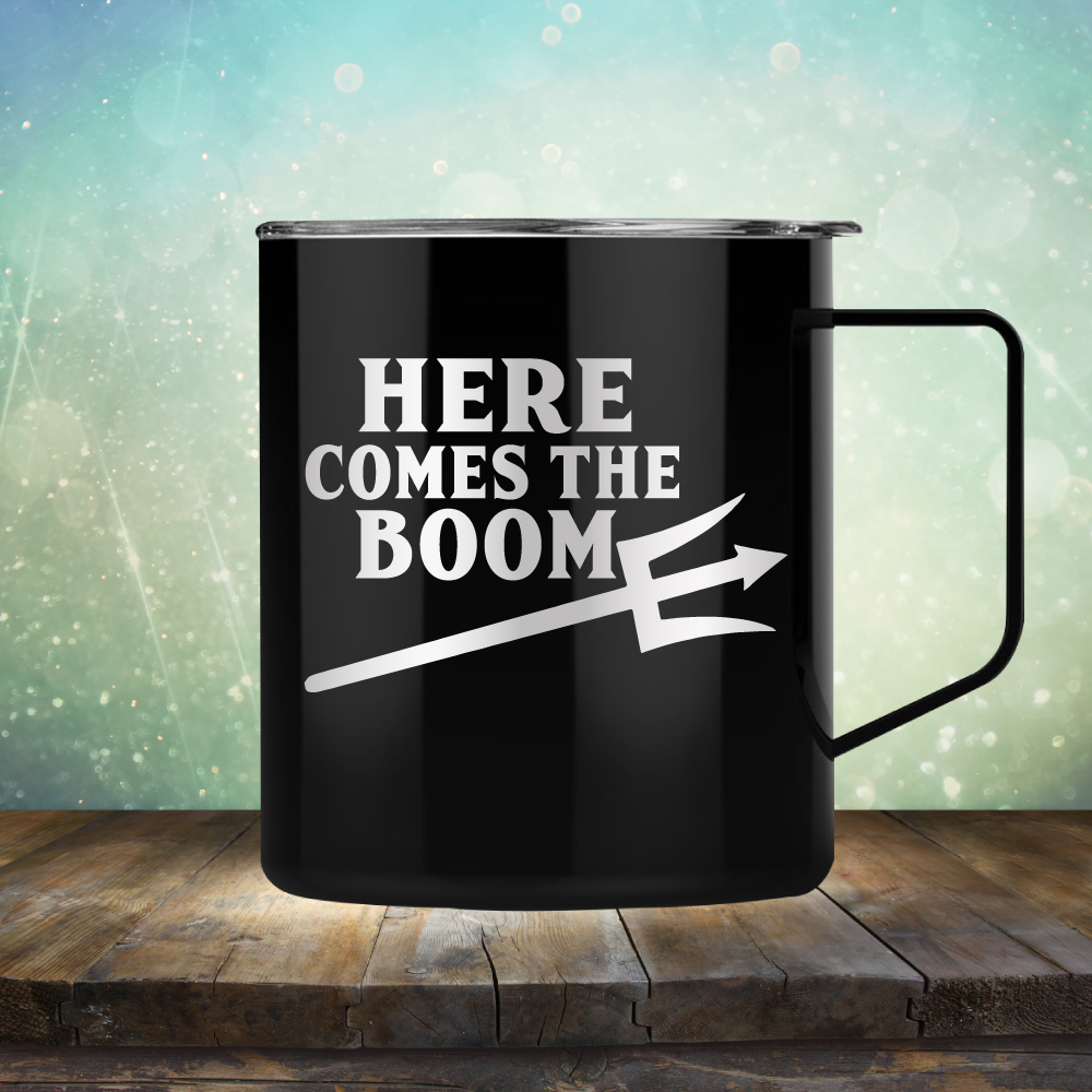 Here Comes The Boom - Laser Etched Tumbler Mug