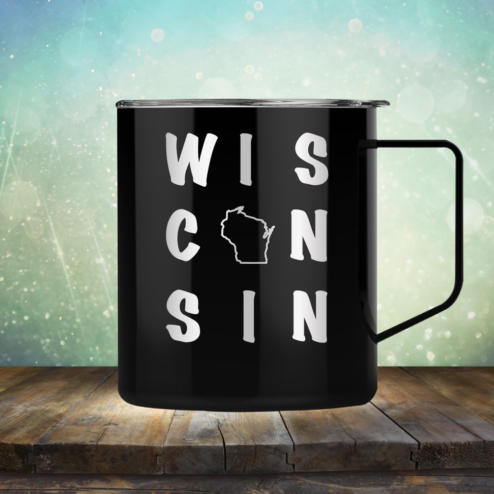 Wisconsin Written Out - Laser Etched Tumbler Mug
