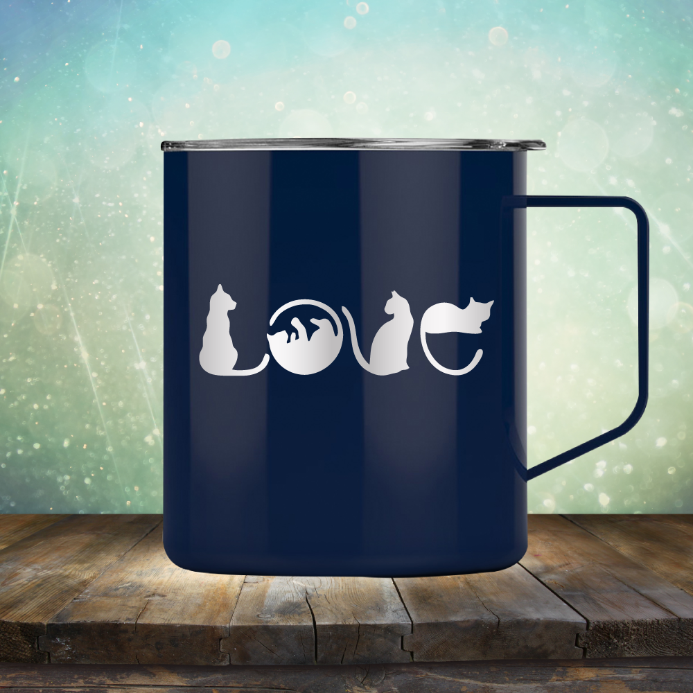 Cat Love - Laser Etched Tumbler Mug