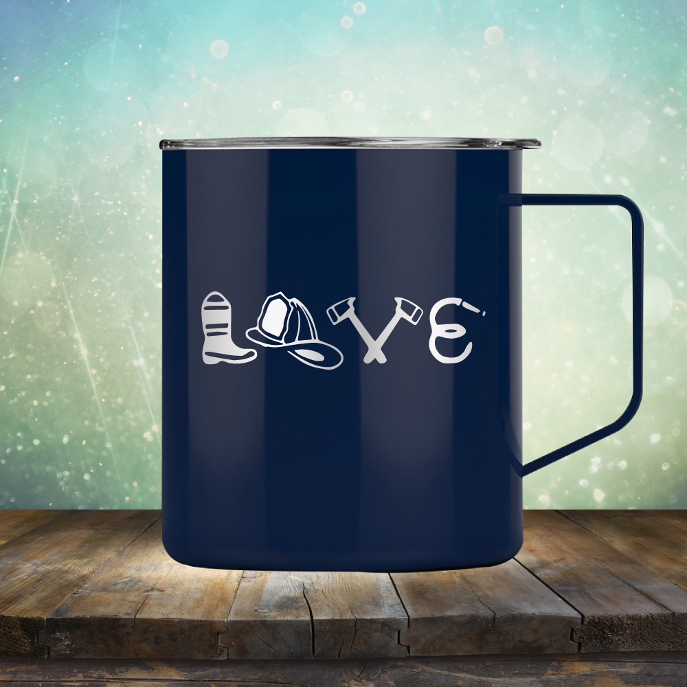 Firefighter Love - Laser Etched Tumbler Mug