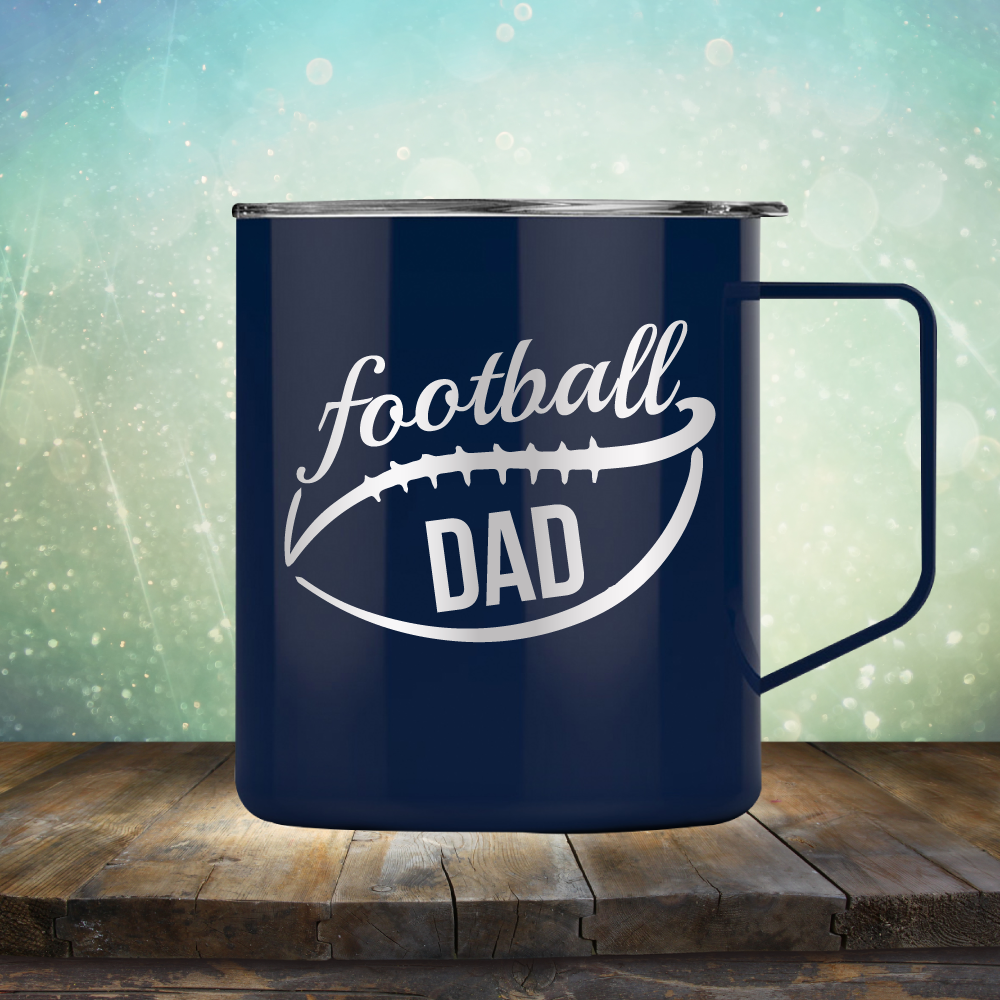 Football Dad - Laser Etched Tumbler Mug