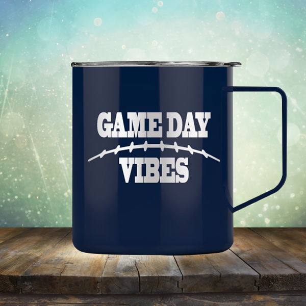 Game Day Vibes Football - Laser Etched Tumbler Mug
