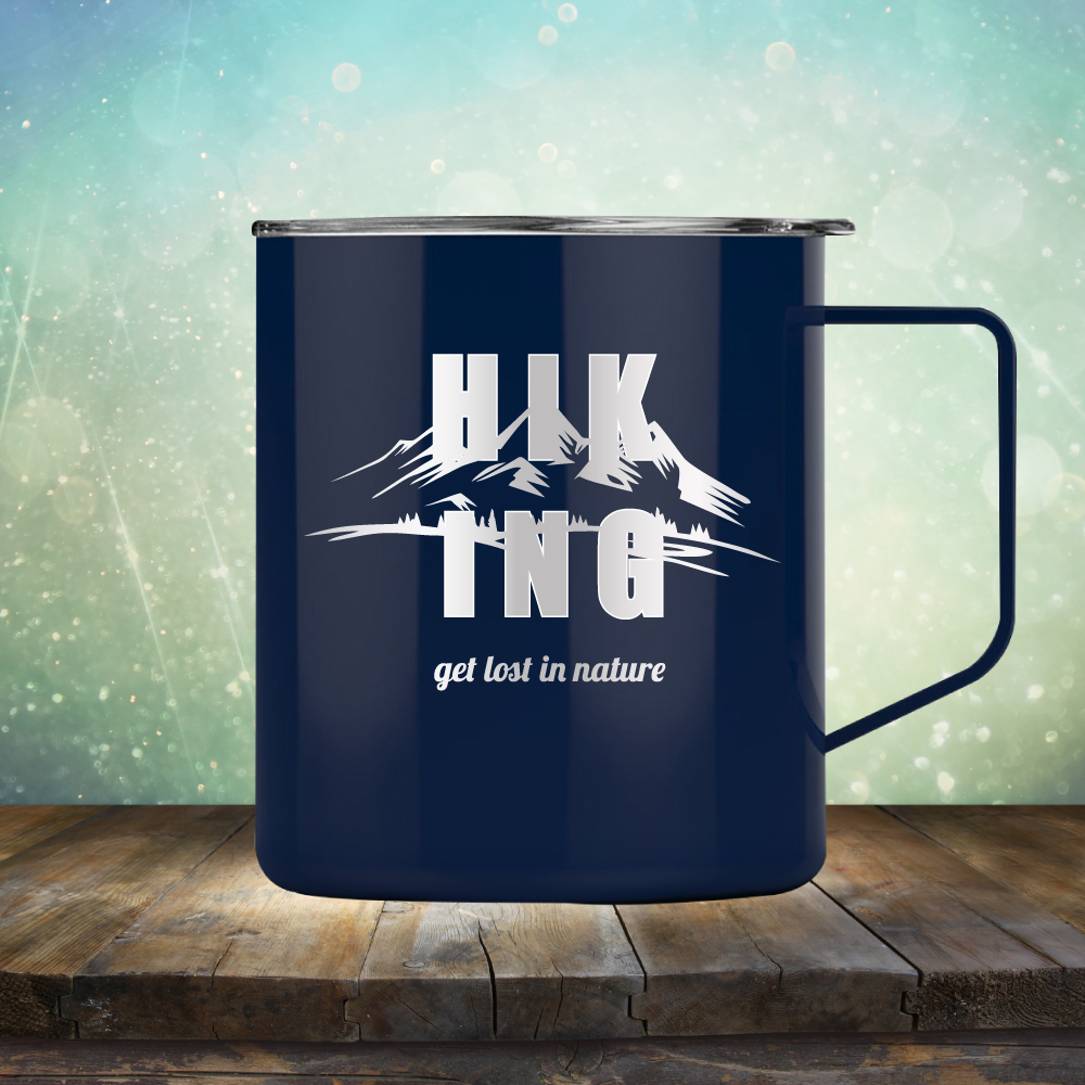 Hiking Get Lost in Nature - Laser Etched Tumbler Mug