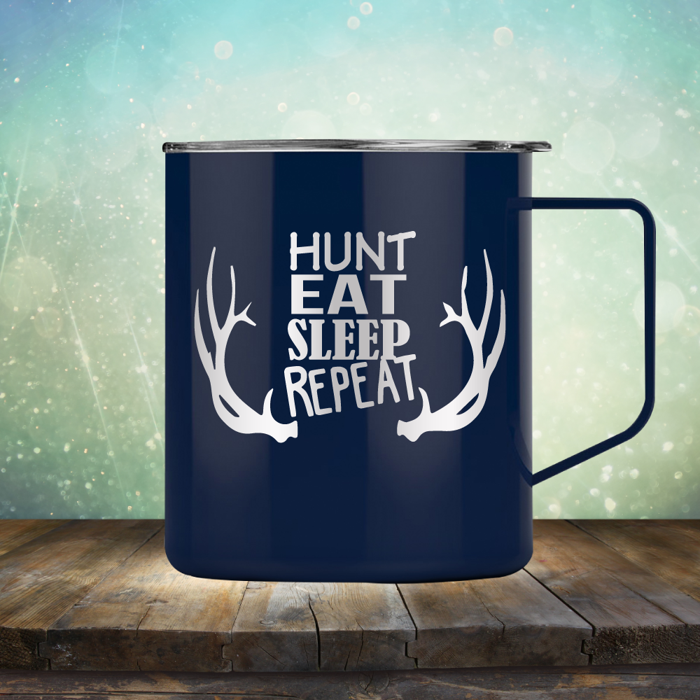 Hunt Eat Sleep Repeat - Laser Etched Tumbler Mug