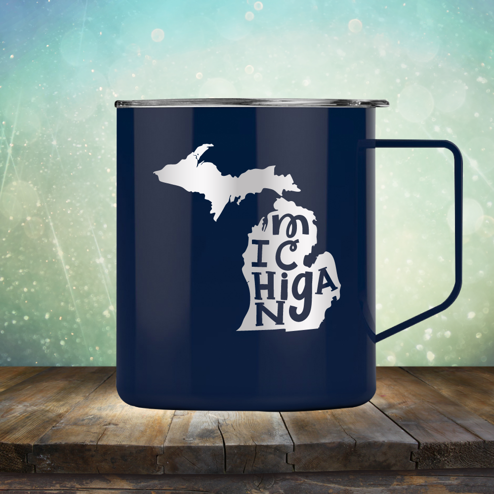 Michigan Outline - Laser Etched Tumbler Mug
