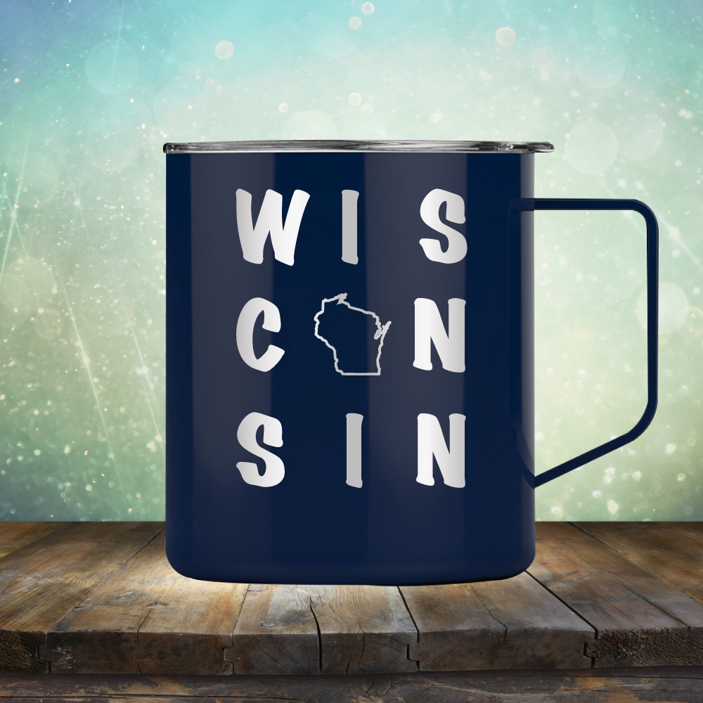 Wisconsin Written Out - Laser Etched Tumbler Mug