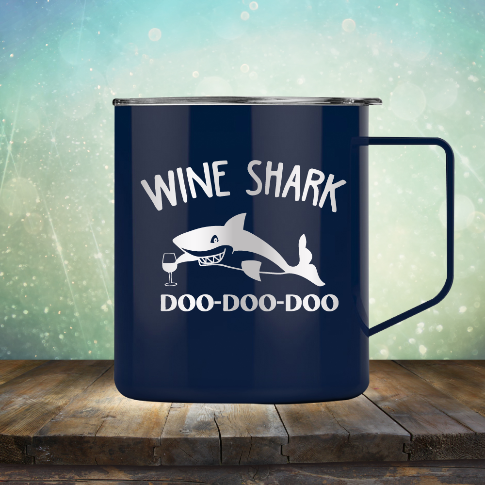 Wine Shark - Laser Etched Tumbler Mug