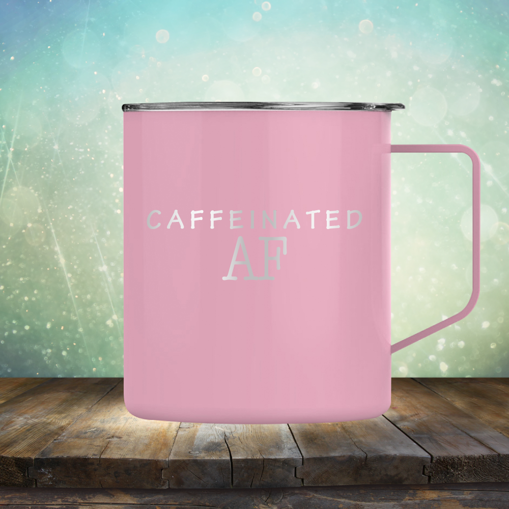 Caffeinated AF - Laser Etched Tumbler Mug