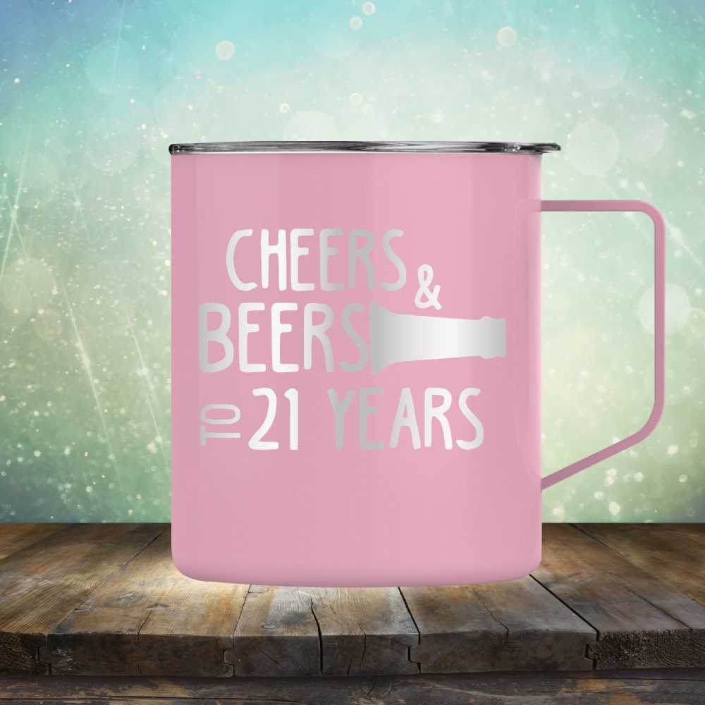Cheers & Beers to 21 Years - Laser Etched Tumbler Mug