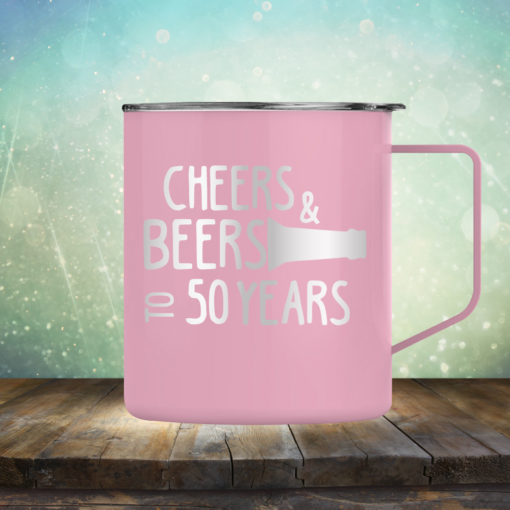Cheers &amp; Beers to 50 Years - Laser Etched Tumbler Mug