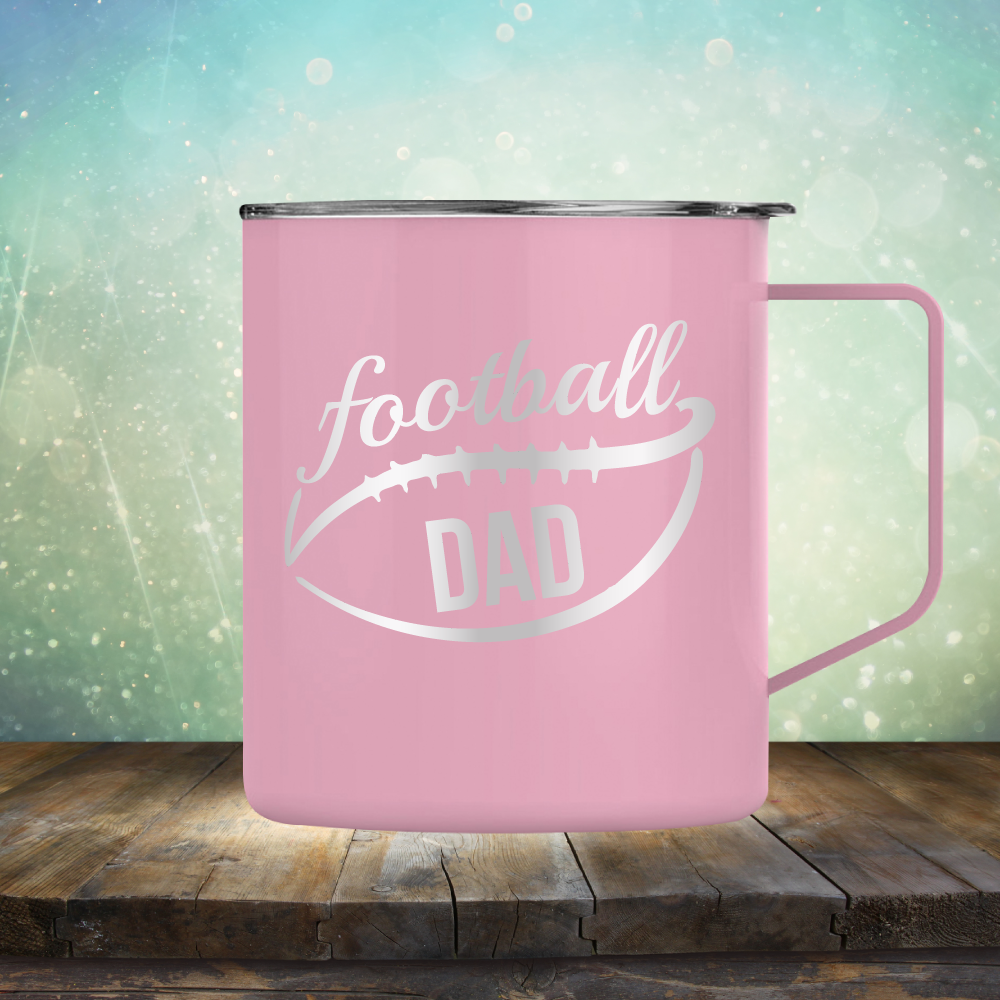 Football Dad - Laser Etched Tumbler Mug