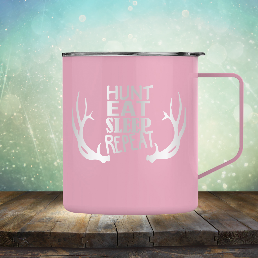 Hunt Eat Sleep Repeat - Laser Etched Tumbler Mug