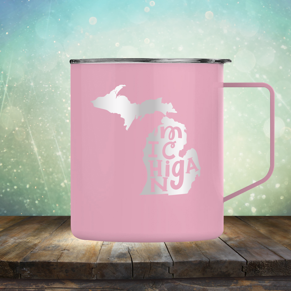 Michigan Outline - Laser Etched Tumbler Mug