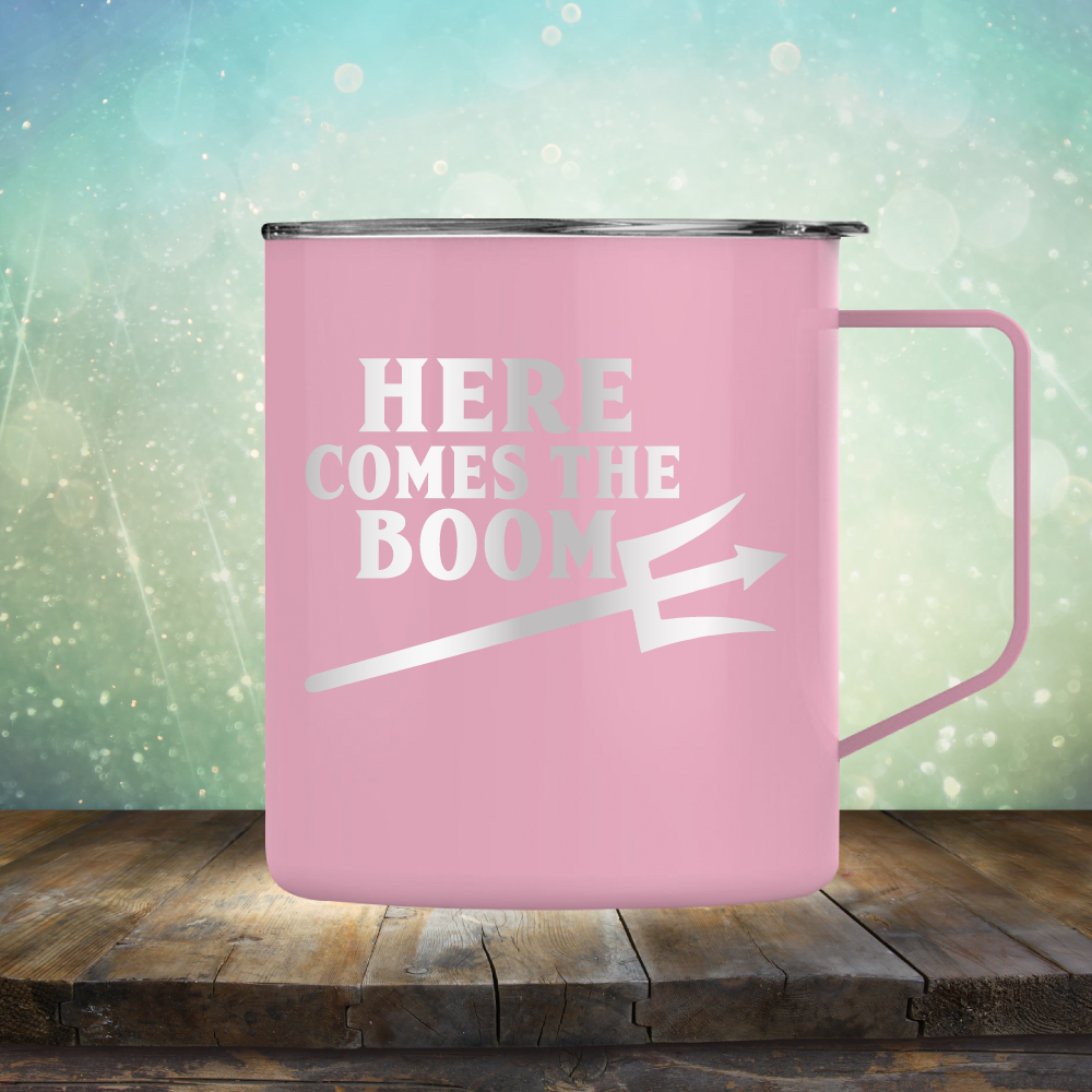 Here Comes The Boom - Laser Etched Tumbler Mug