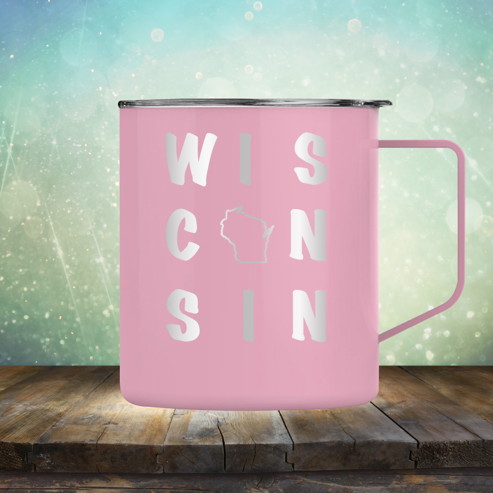 Wisconsin Written Out - Laser Etched Tumbler Mug