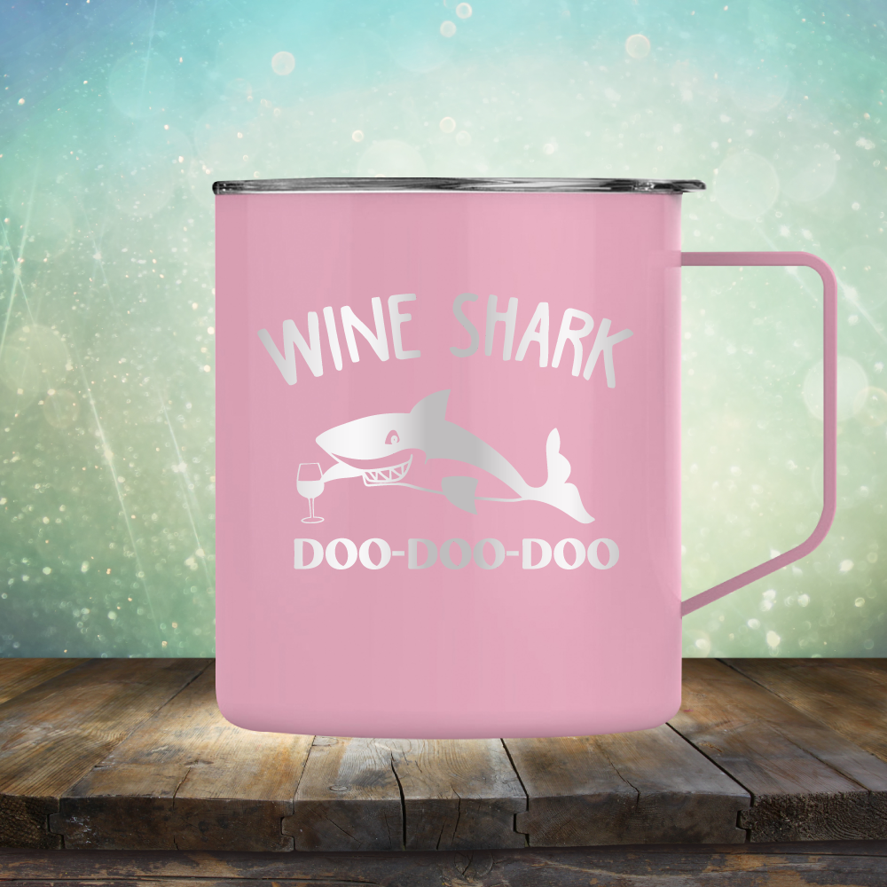 Wine Shark - Laser Etched Tumbler Mug