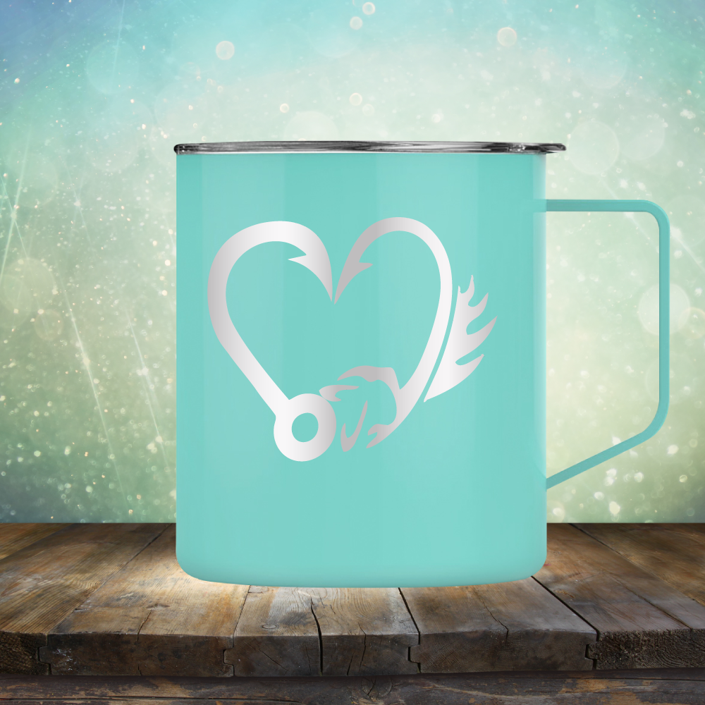 Fish Hook Love - Laser Etched Tumbler Mug