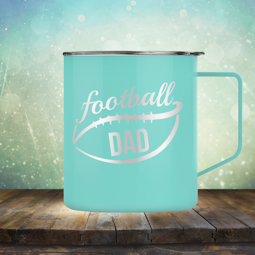 Football Dad - Laser Etched Tumbler Mug