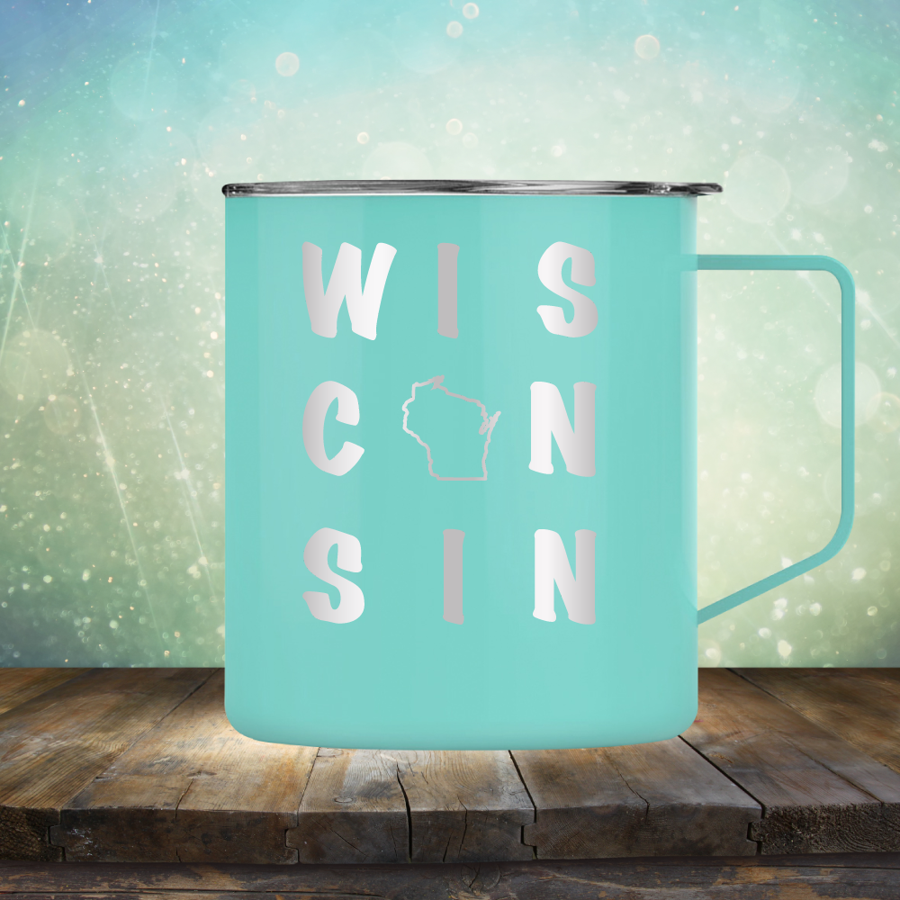 Wisconsin Written Out - Laser Etched Tumbler Mug