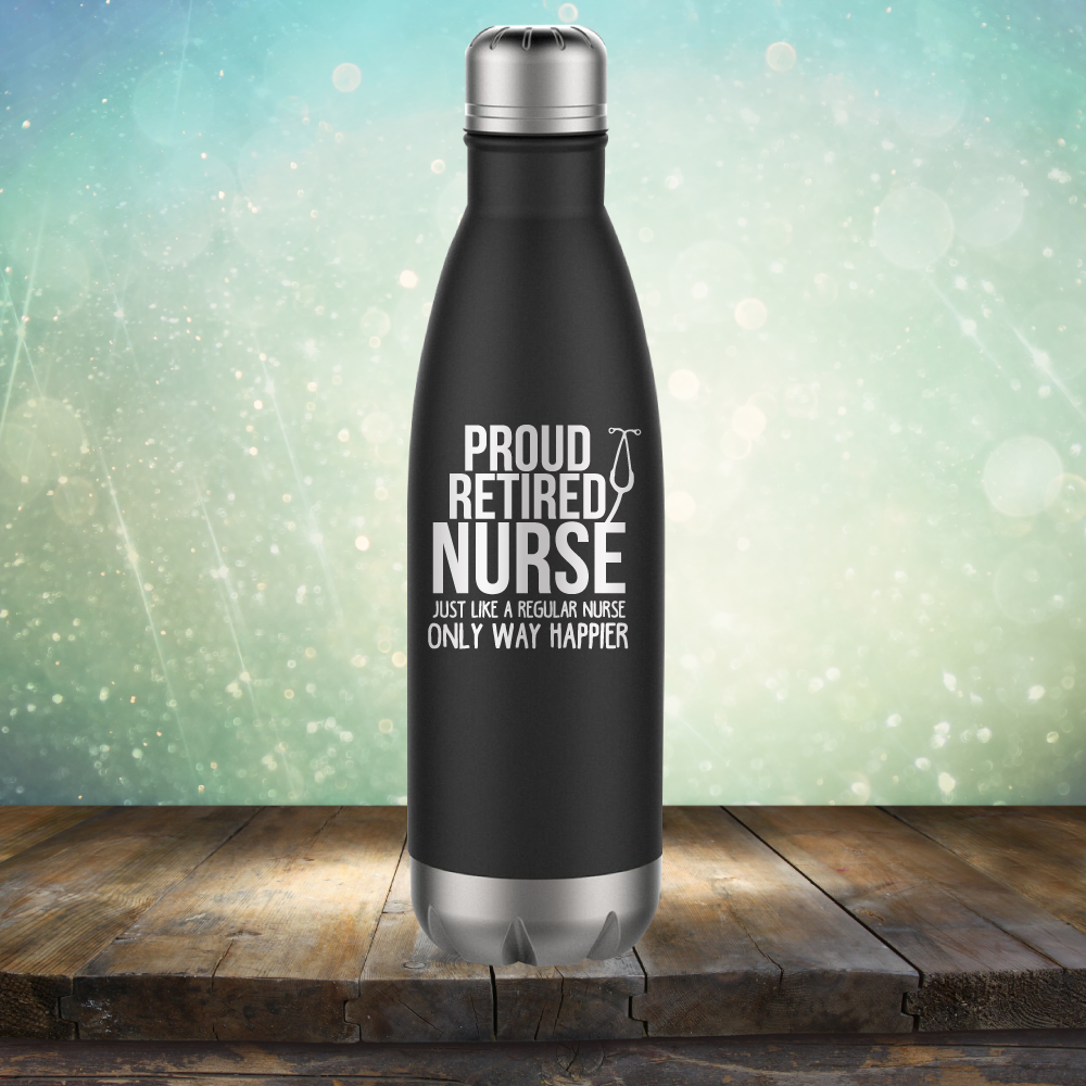 Proud Retired Nurse - Laser Etched Tumbler Mug