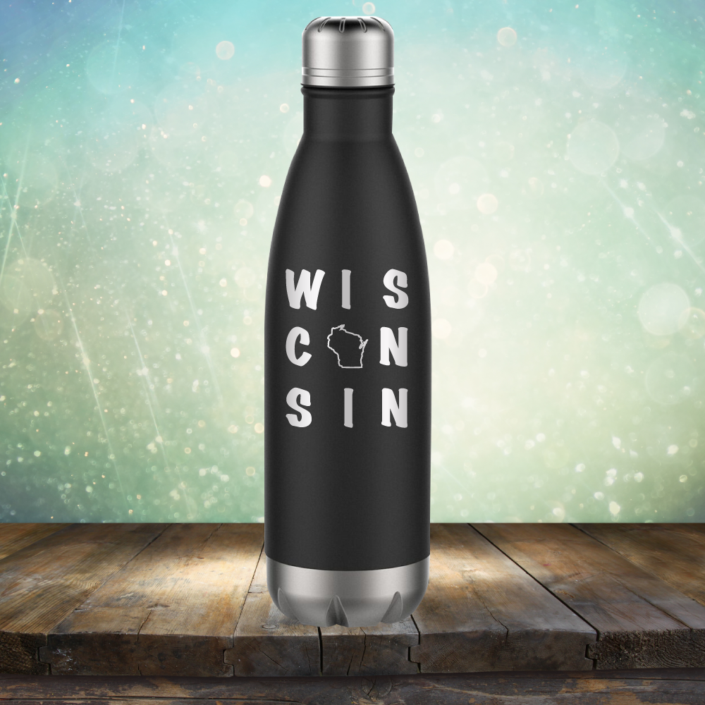 Wisconsin Written Out - Laser Etched Tumbler Mug