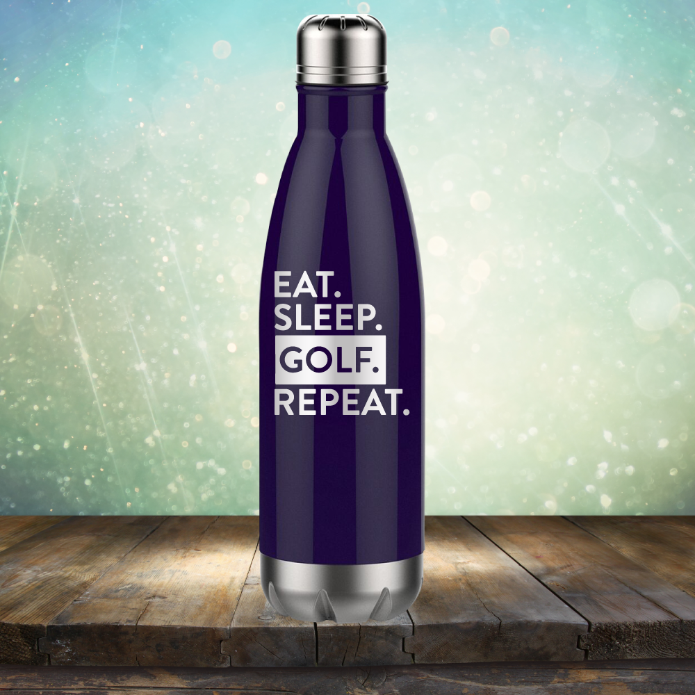 Eat Sleep Golf Repeat - Laser Etched Tumbler Mug