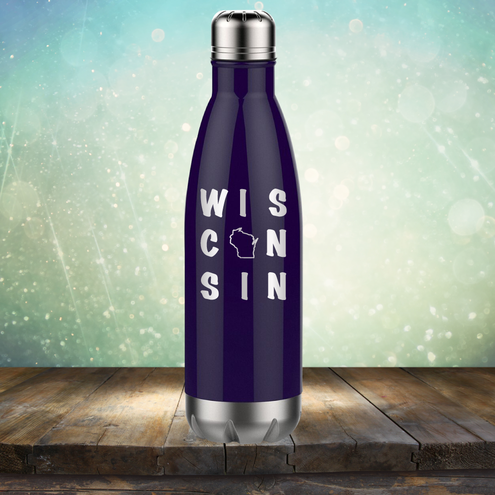 Wisconsin Written Out - Laser Etched Tumbler Mug