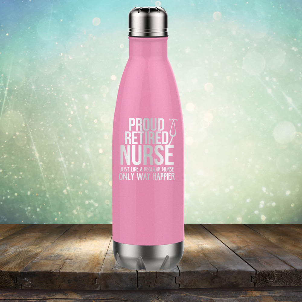 Proud Retired Nurse - Laser Etched Tumbler Mug