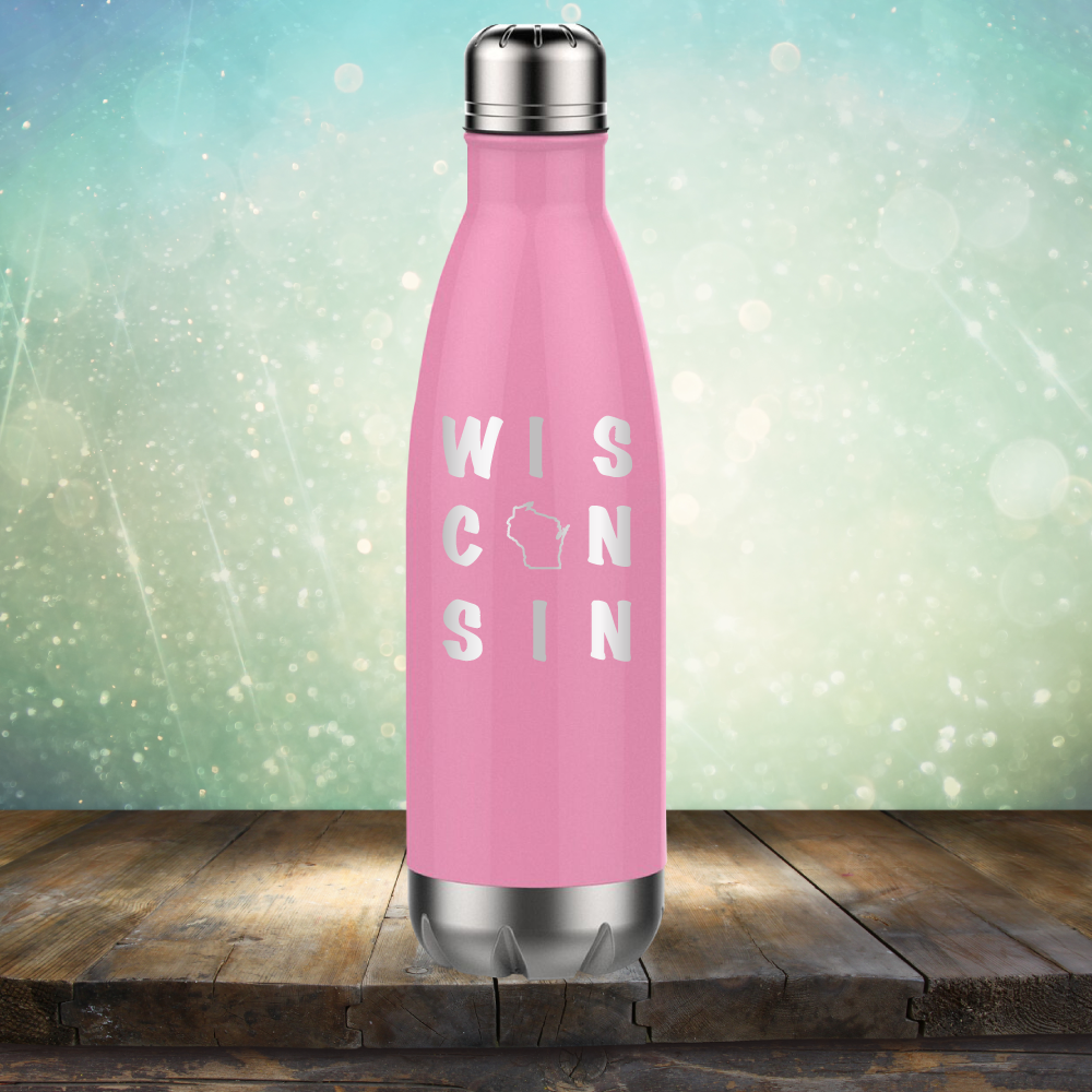 Wisconsin Written Out - Laser Etched Tumbler Mug