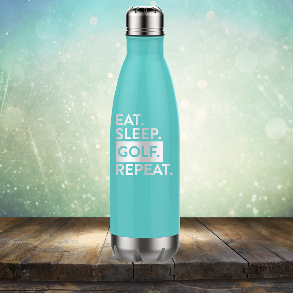 Eat Sleep Golf Repeat - Laser Etched Tumbler Mug