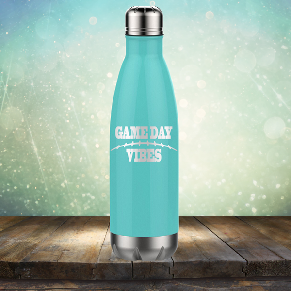 Game Day Vibes Football - Laser Etched Tumbler Mug