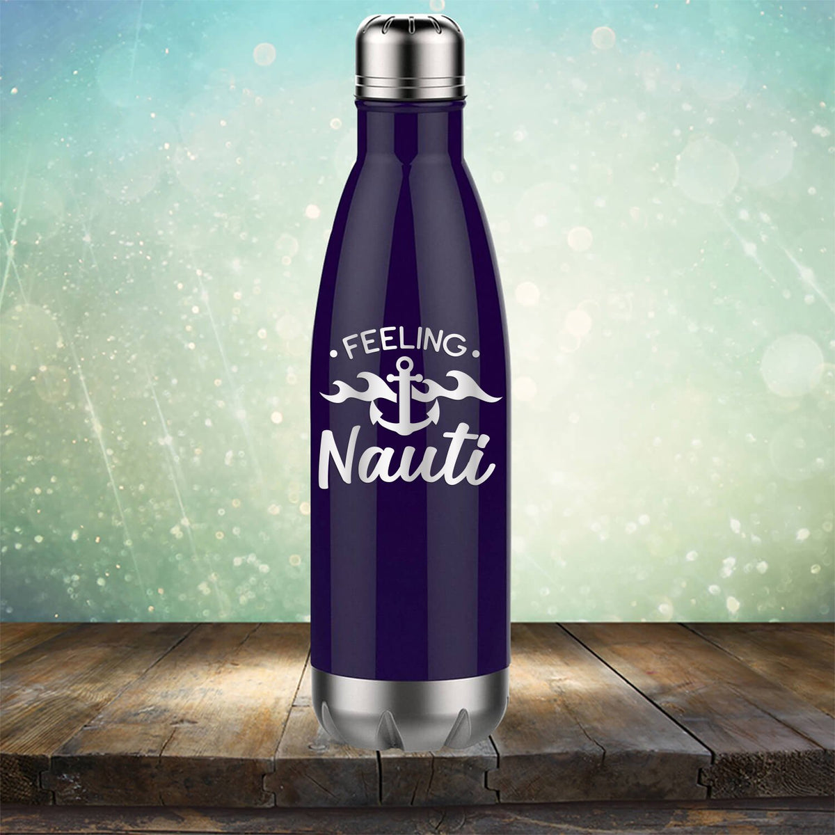 Feeling Nauti with Anchor - Laser Etched Tumbler Mug