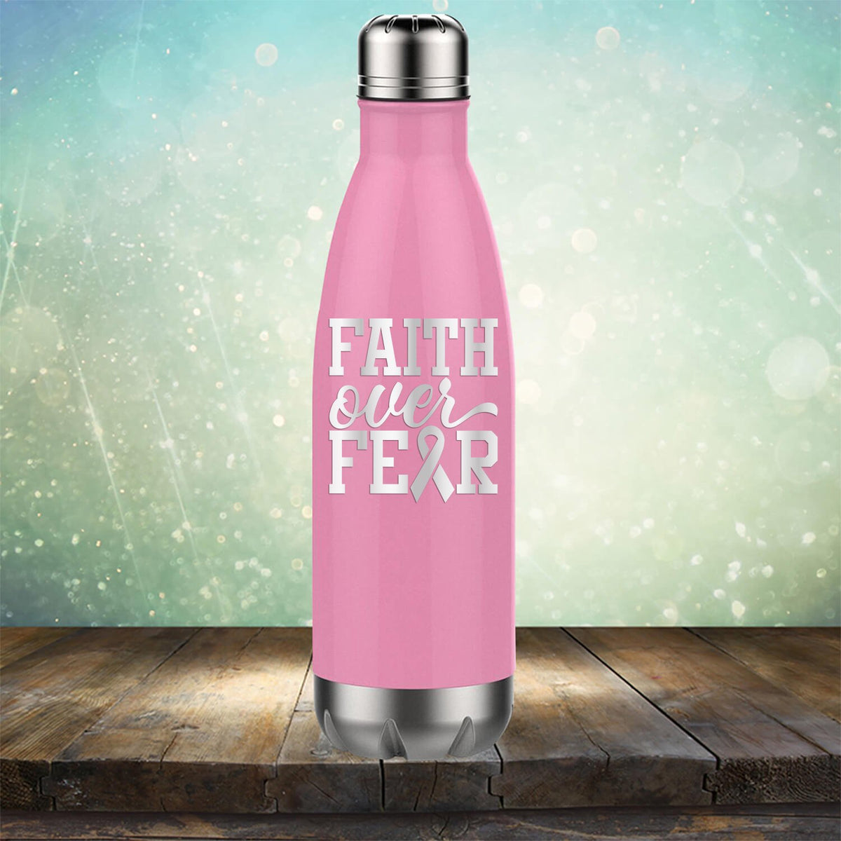 Faith Over Fear - Laser Etched Tumbler Mug