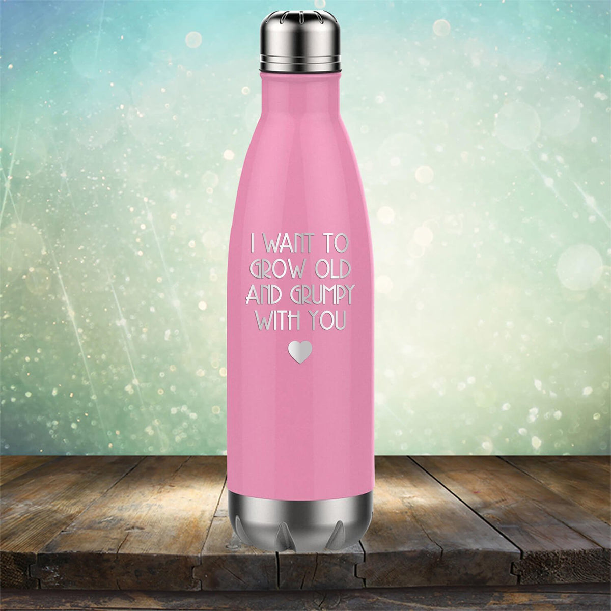 I Want to Grow Old and Grumpy with You - Laser Etched Tumbler Mug