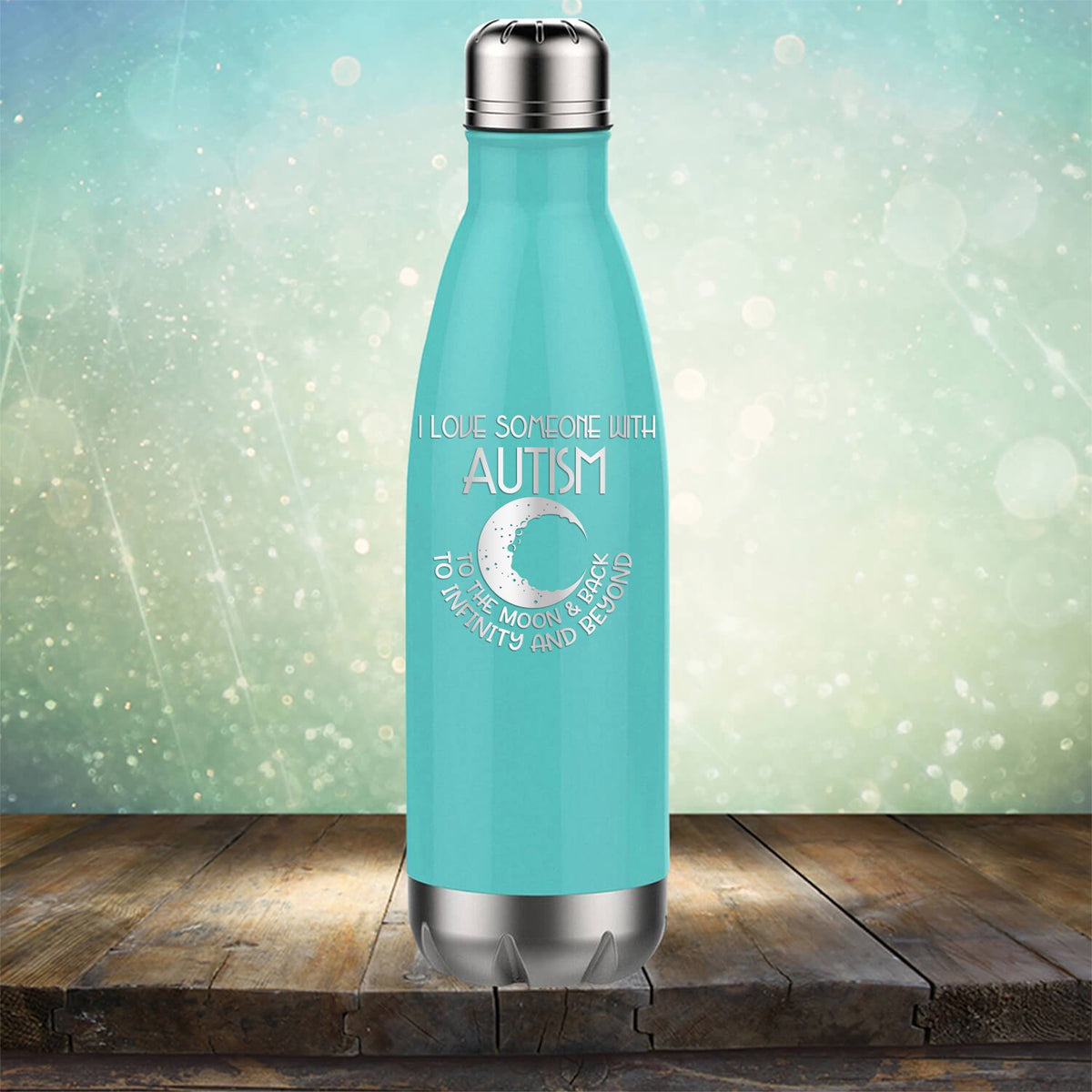 I Love Someone with the Autism to the Moon &amp; Back - Laser Etched Tumbler Mug