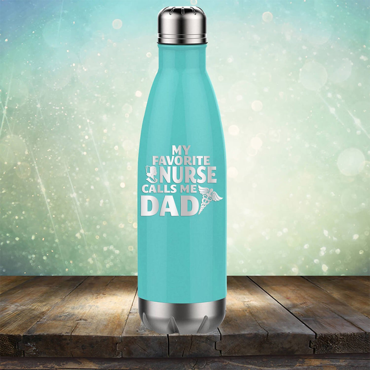 My Favorite Nurse Calls Me Dad - Laser Etched Tumbler Mug