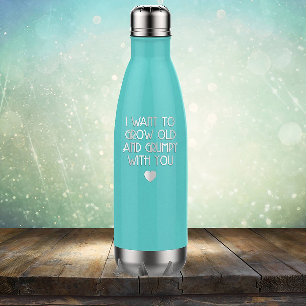 I Want to Grow Old and Grumpy with You - Laser Etched Tumbler Mug